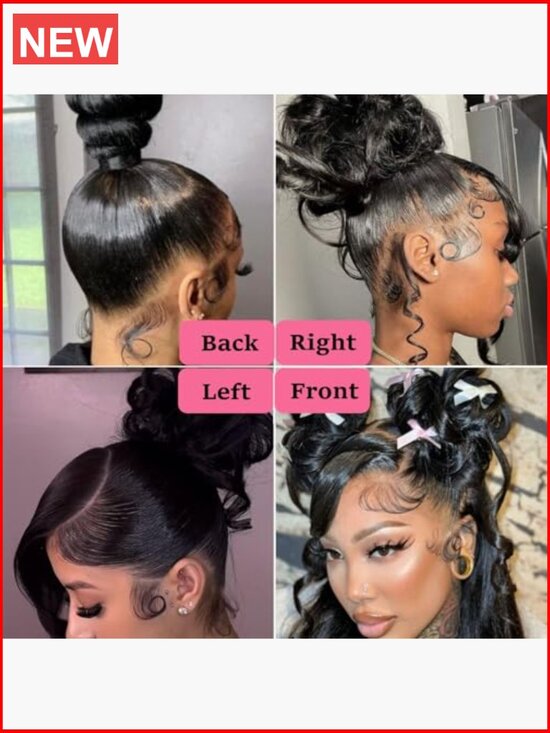 220% Density Brazilian Virgin Human Hair 360 Lace Front Wig 28 Inch Body Wave main image 5